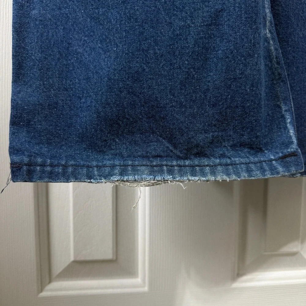 Vintage Big Smith Jean denim overalls size 10 worn distressed 90’s - Picture 14 of 14